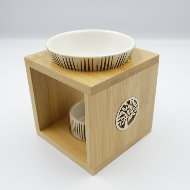 Aromalampe Bambus &amp; Keramik